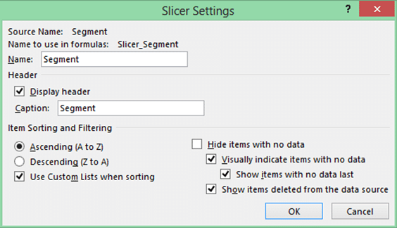 Slicer settings