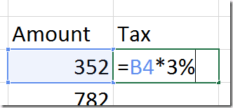 Excel: copying formulas