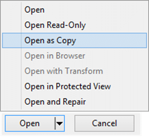 Open as Copy