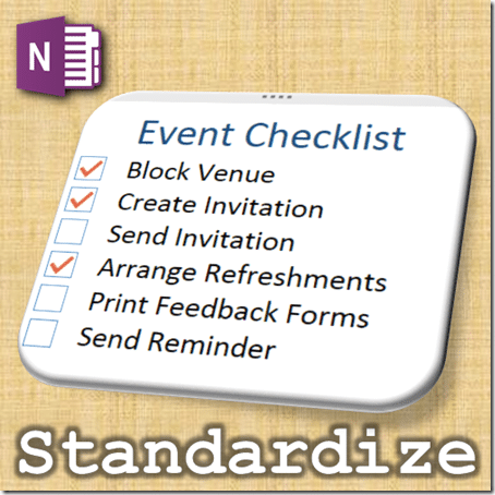 OneNote checklist