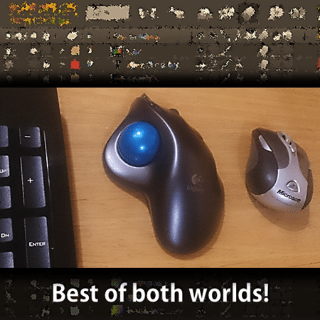 Use Mouse and Trackball together 