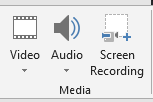 Insert - Media - Screen Recording