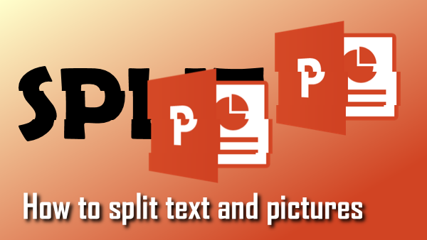 split text image