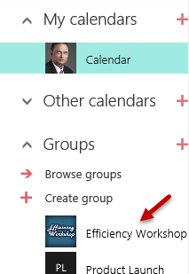 Where to find Group Calendars in Outlook Web Access