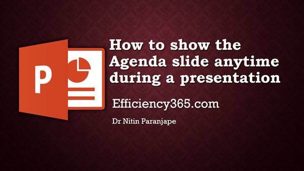 Agenda Slide