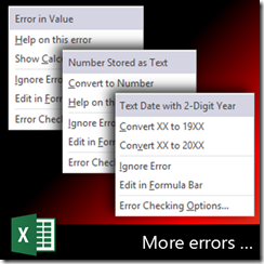Green marks in Excel - more error handling by Dr. Nitin Paranjape