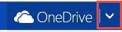 OneDrive drop down menu