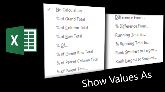 Show values as - Poster