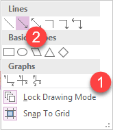 Lock drawing mode option