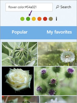 image Pexel search with keyword and color