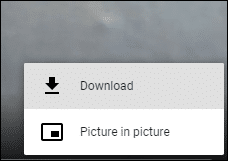 Download video button
