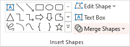Merge Shapes button in Shape Format menu. Very useful for creating PowerPoint Text Art