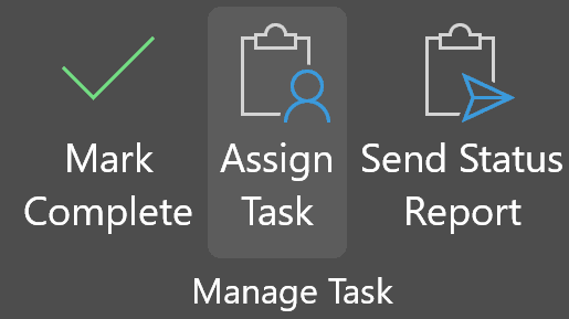 Assign Task button in Outlook Task