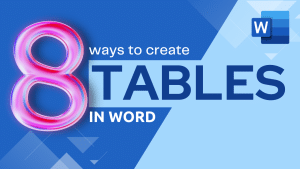 Word tables video poster
