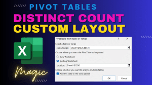 Pivot Distinct count poster