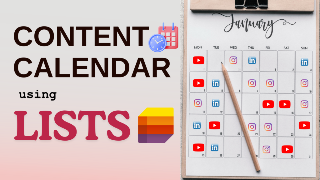 The Ultimate Content Calendar Hack Using Microsoft List