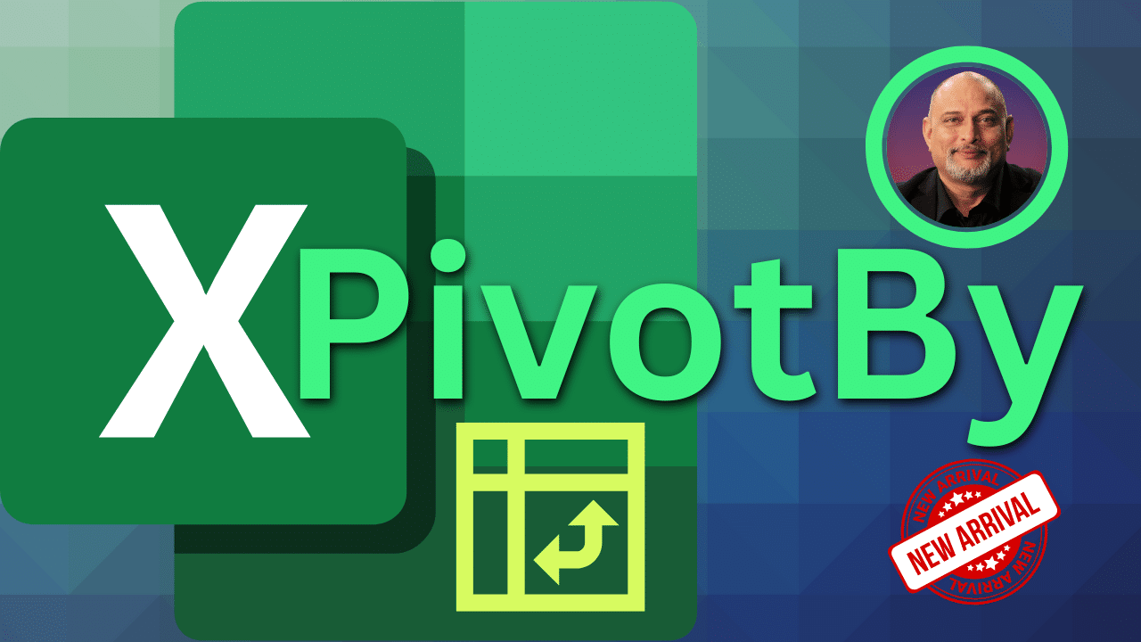 Excel PivotBy function – use multiple fields in rows and columns