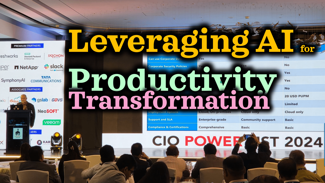 Leveraging AI for Productivity Transformation