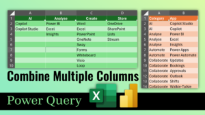 Combine multiple columns