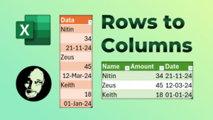 Rows to Columns - Power Query